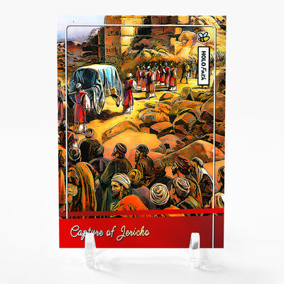 CAPTURE OF JERICHO Joshua 6:8-20 Jericho Christian Art Art Card GleeBeeCo #C3C9