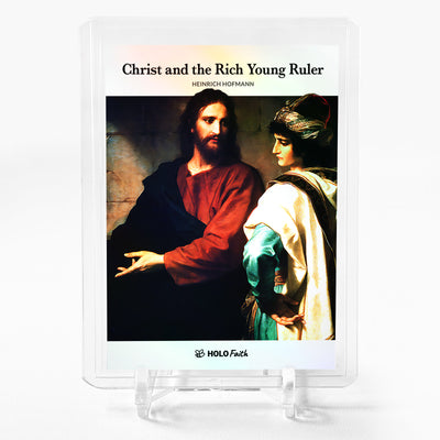 CHRIST AND THE RICH YOUNG RULER Heinrich Hofmann Painting Card GleeBeeCo #CHHN