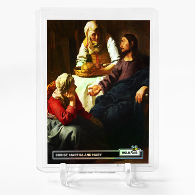 CHRIST IN THE HOUSE OF MARTHA AND MARY Art Card 2024 GleeBeeCo Holo Faith #CHJH
