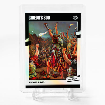 GIDEON AND HIS THREE HUNDRED Holographic Art Card Holo Faith GleeBeeCo #GDJD