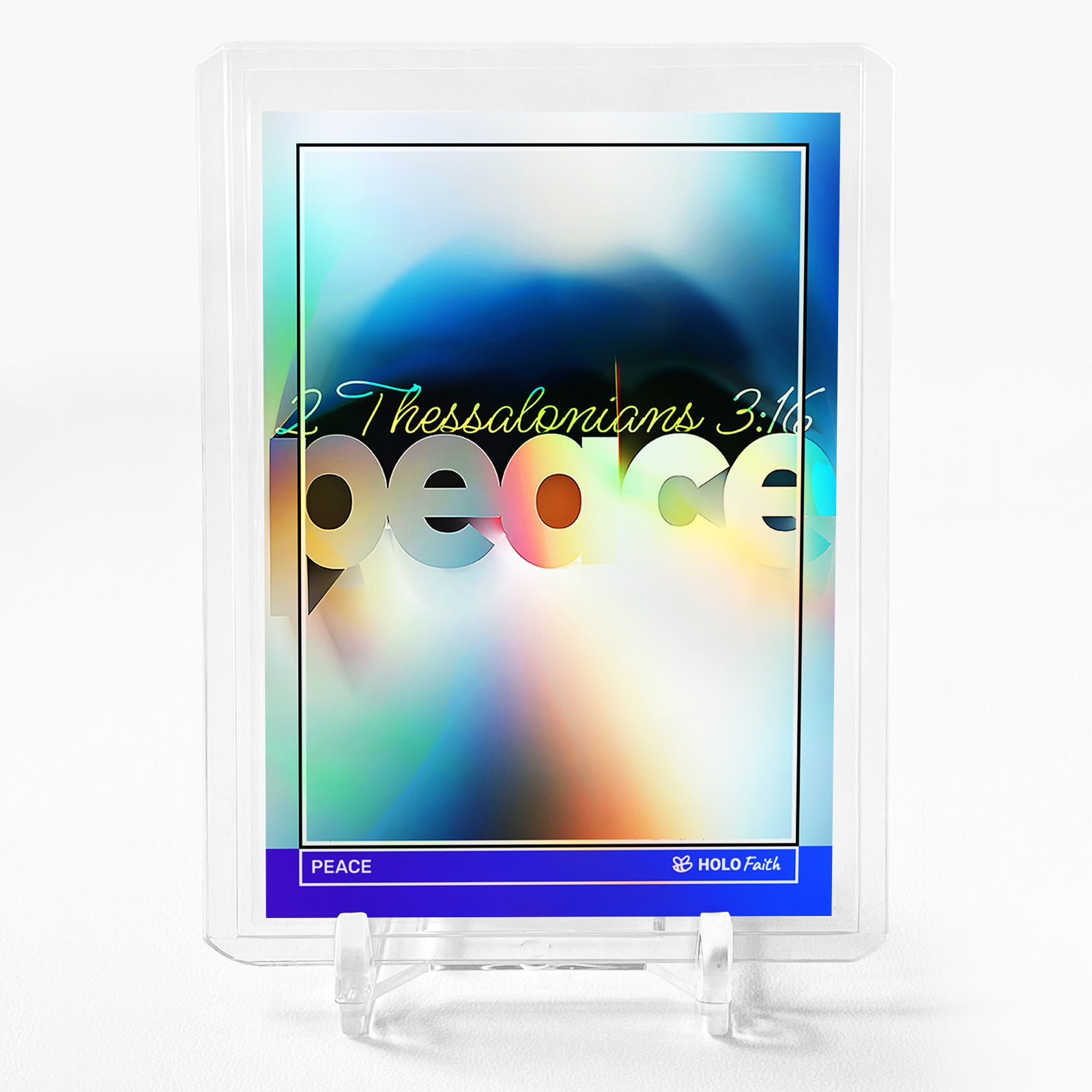 PEACE Art Trading Card 2024 GleeBeeCo Holo Faith 2 Thessalonians 3:16 #PC2T