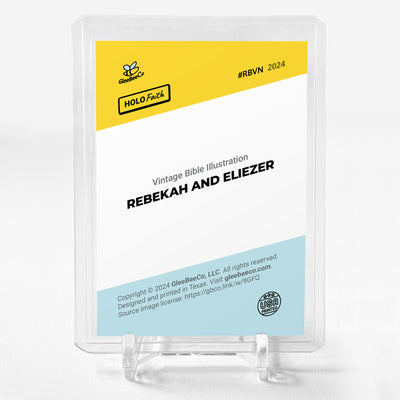REBEKAH AND ELIEZER Holographic Card 2024 GleeBeeCo Holo Faith #RBVN