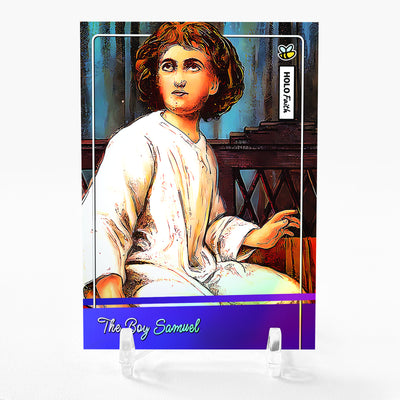 THE BOY SAMUEL Vintage Bible Illustration Samuel Card 2024 GleeBeeCo Holo #TDCD