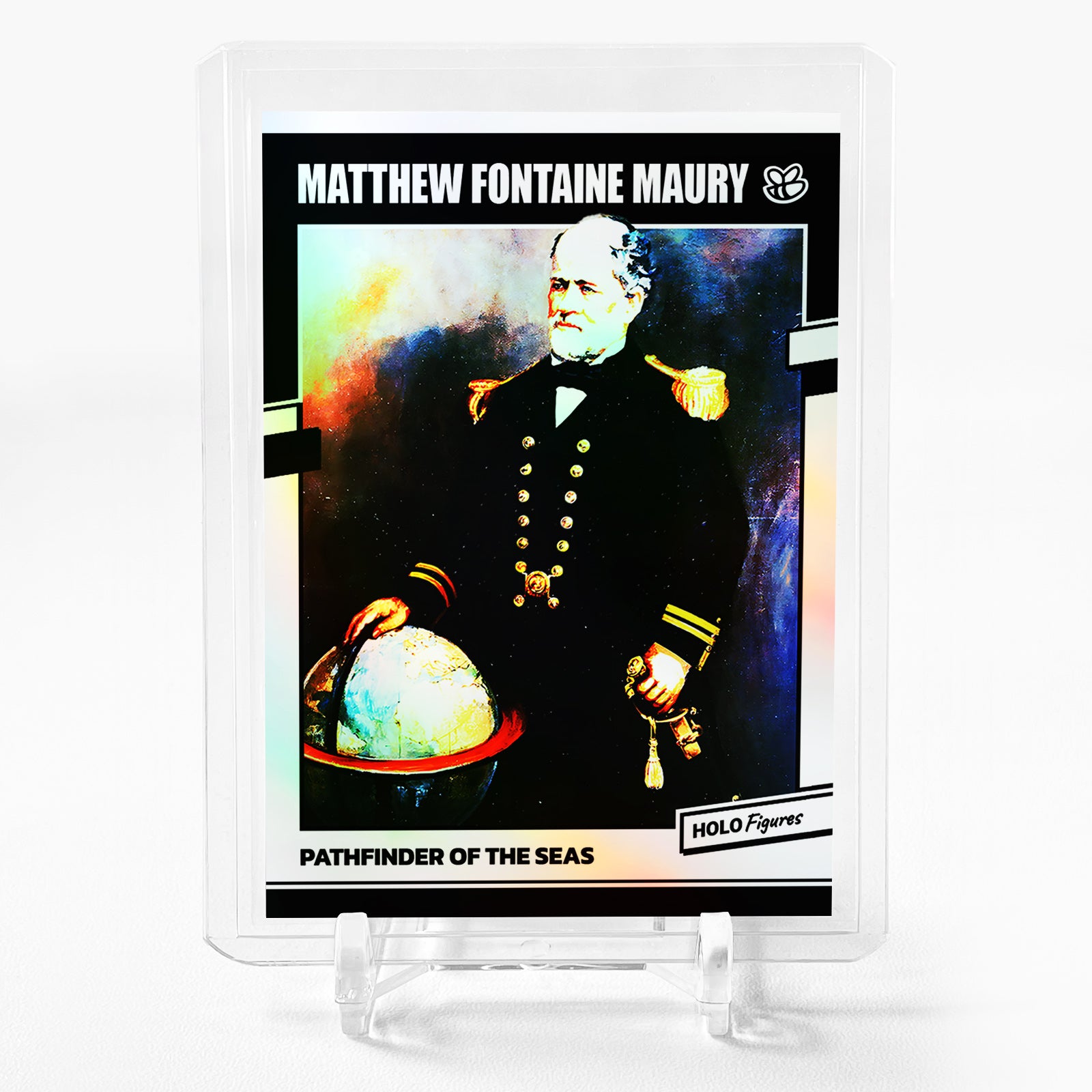 MATTHEW FONTAINE MAURY Card GleeBeeCo Holo Figures Pathfinder of the Seas #M56C