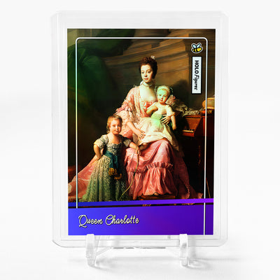 QUEEN CHARLOTTE Art Card Holo Figures GleeBeeCo Painted by Allan Ramsay #QNPN
