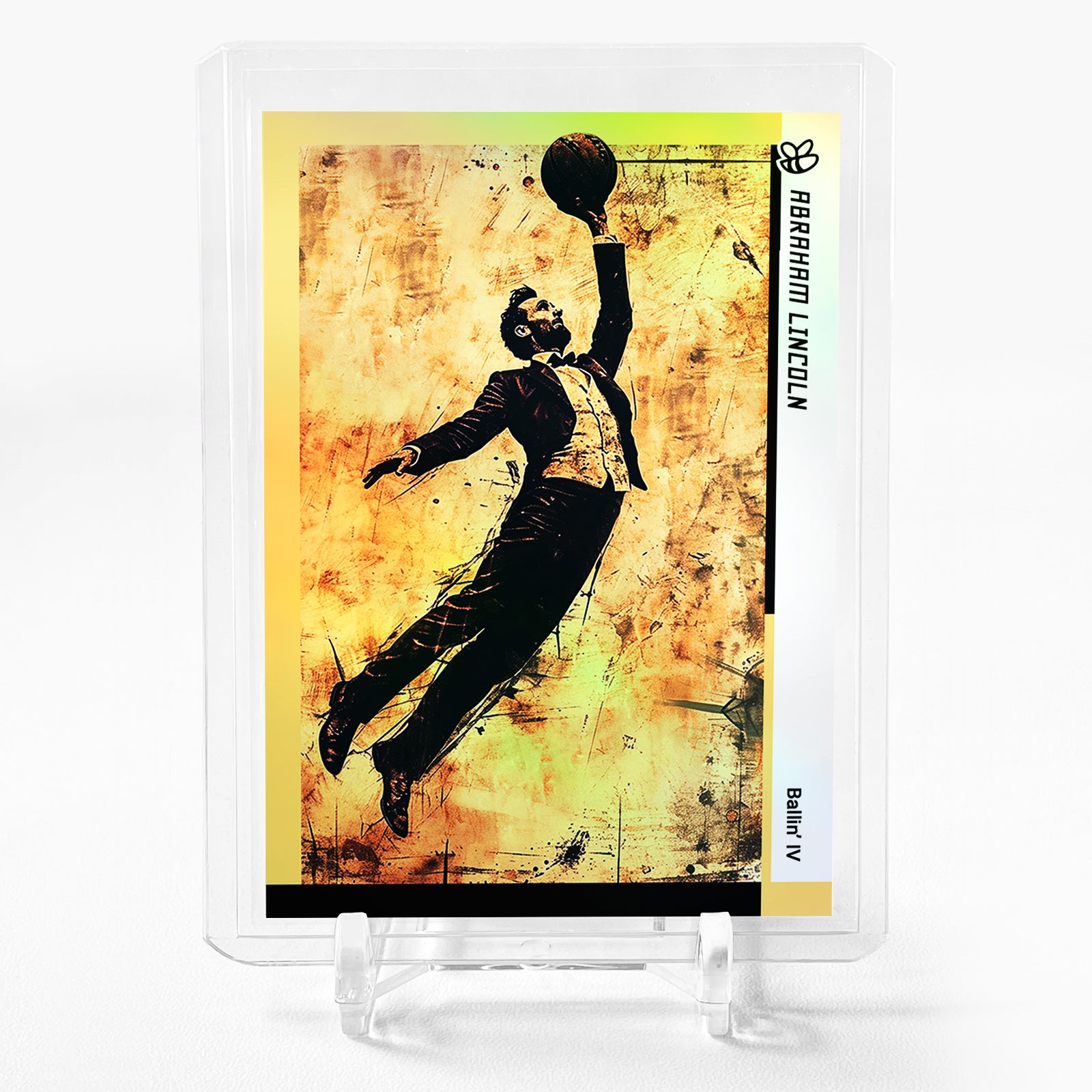 ABRAHAM LINCOLN Ballin' IV Trading Card 2024 GleeBeeCo Holographic #ARBL