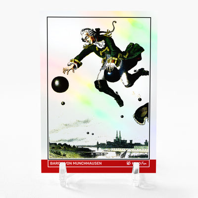 BARON VON MUNCHHAUSEN Card 2024 GleeBeeCo Holo Fun Flight on a Cannonball #BRFL