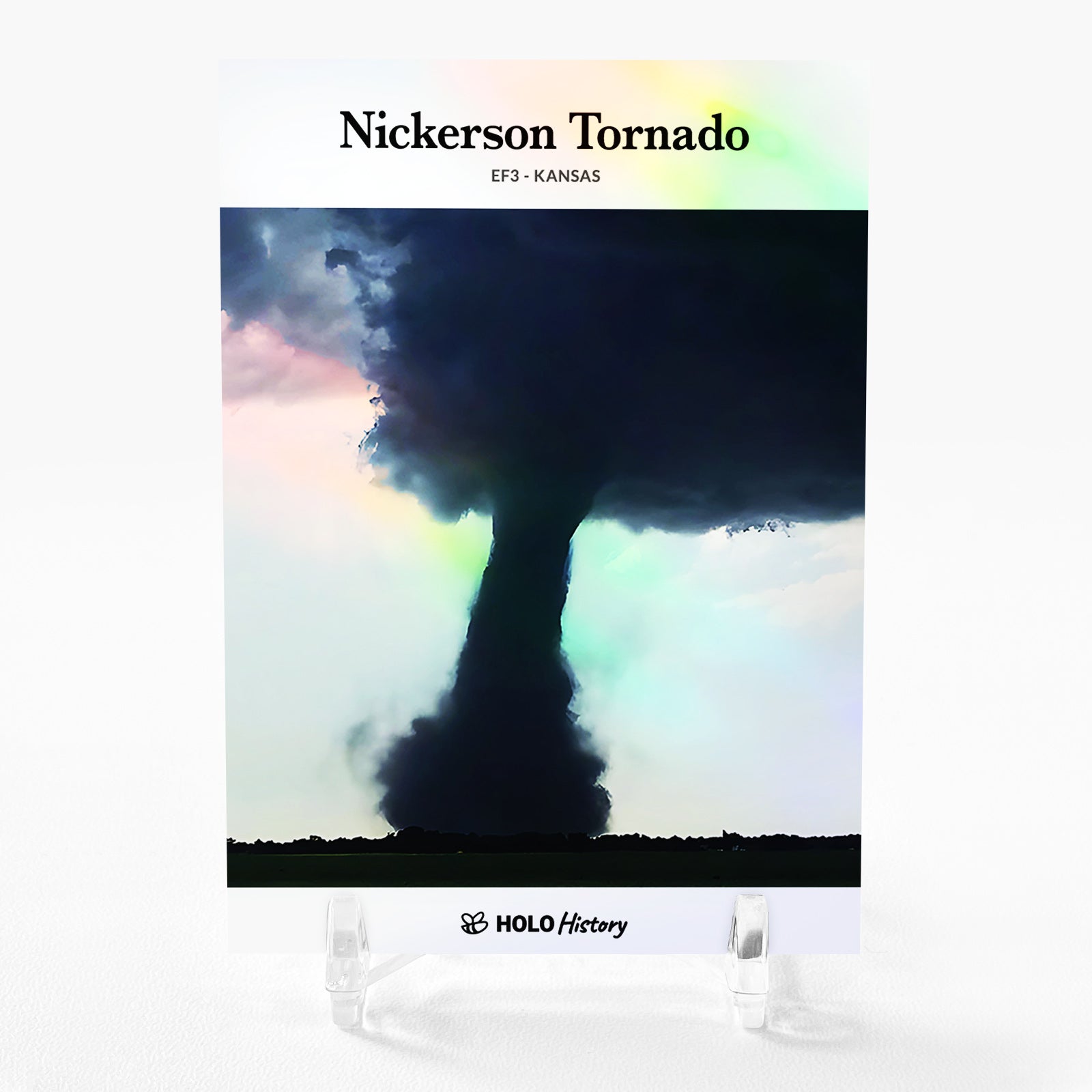 EF3 TORNADO Card 2024 GleeBeeCo Holo History Nickerson