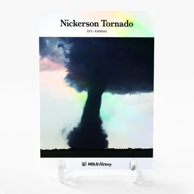 EF3 TORNADO Card 2024 GleeBeeCo Holo History Nickerson