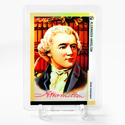 ALEXANDER HAMILTON Great Americans Art Card 2024 GleeBeeCo Holo History #AXGR