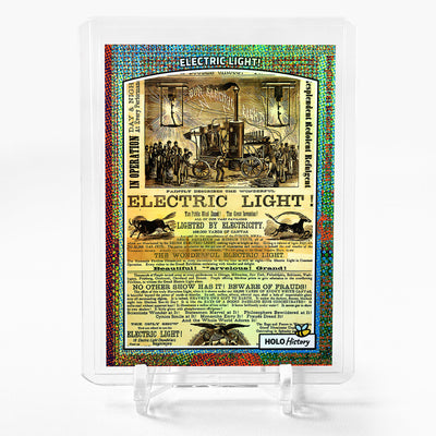 ELECTRIC LIGHT! Circus Ad Photo Card 2024 GleeBeeCo Holo History #CCR6
