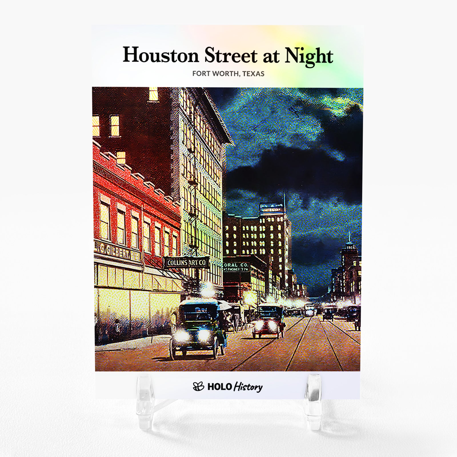 HOUSTON STREET AT NIGHT