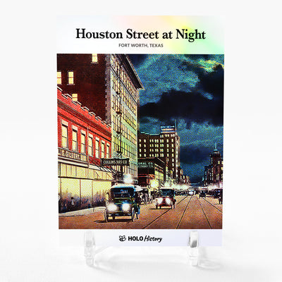 HOUSTON STREET AT NIGHT