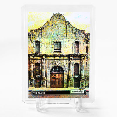 THE ALAMO - BUILT 1718 Holographic Photo Card 2024 GleeBeeCo Holo History #THSN