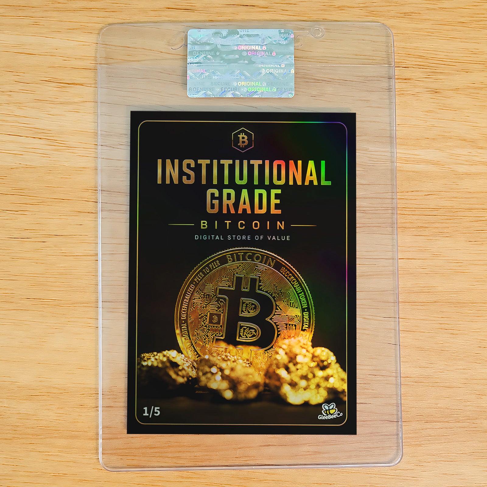 BITCOIN Card Institutional Grade 2026 GleeBeeCo Holo Assets /5
