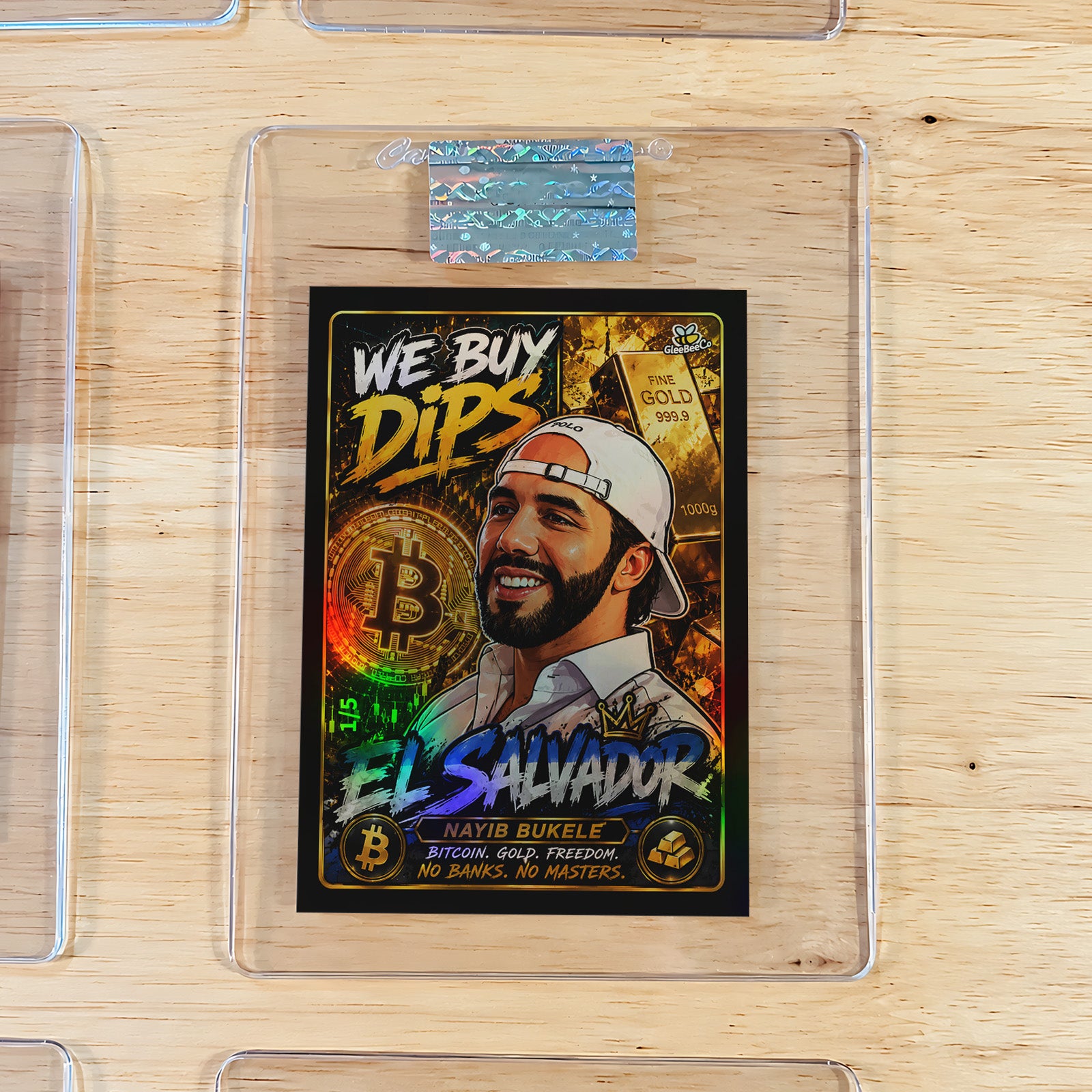 /5 Nayib Bukele Card "We Buy Dips" (Bitcoin