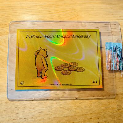 Winnie-the-Pooh Bitcoin Card Pooh Makes Discovery 2026 GleeBeeCo LIQUID GOLD 1/1