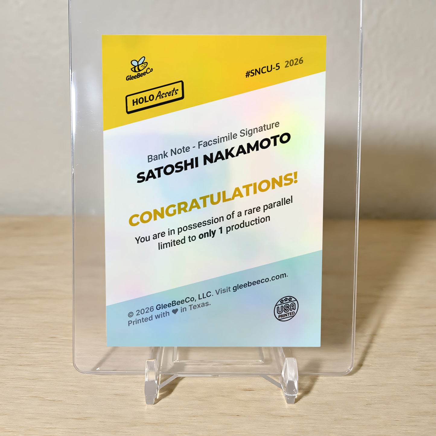 Satoshi Nakamoto Bitcoin Bank Note