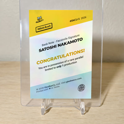 Satoshi Nakamoto Bitcoin Bank Note