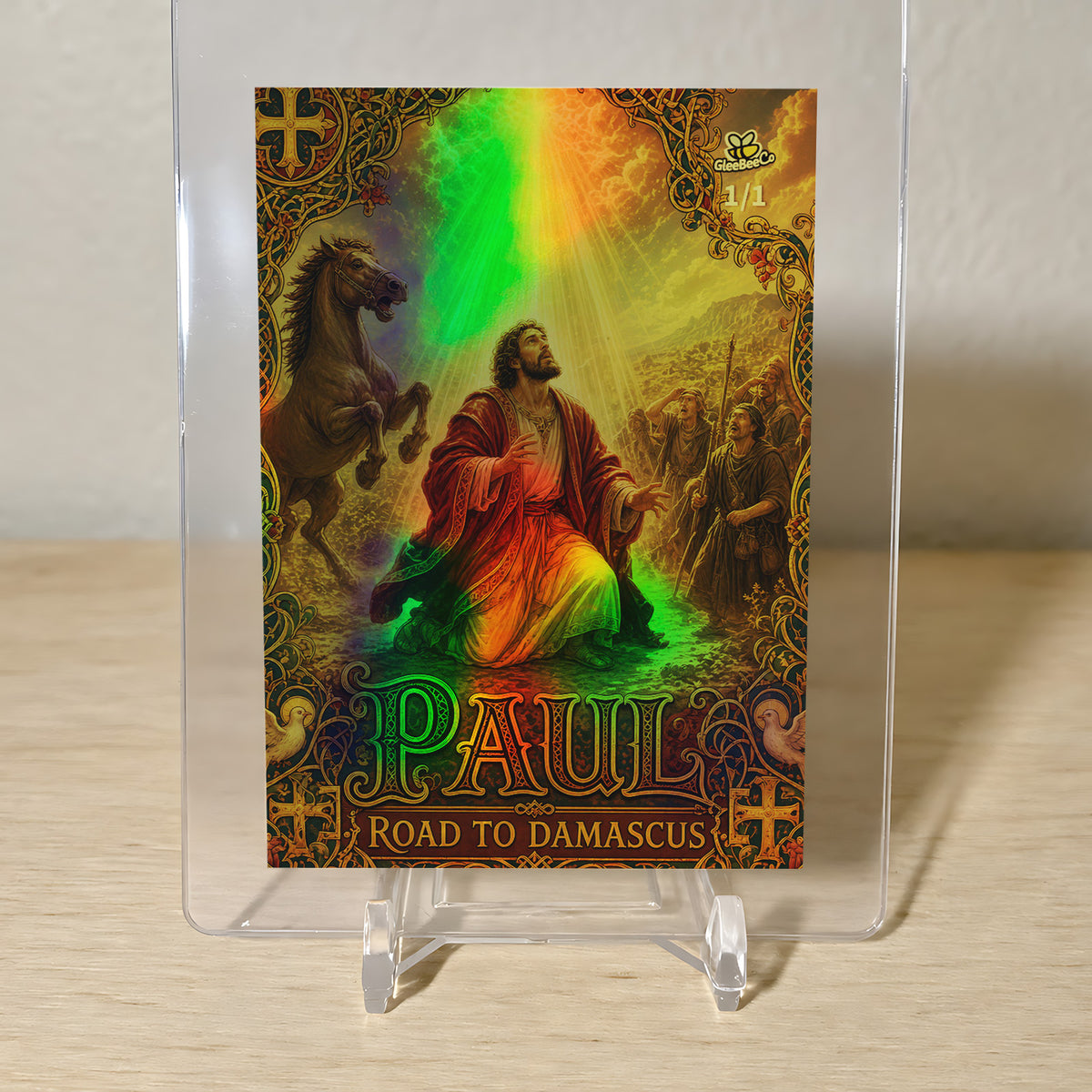 Road to Damascus Card Paul the Apostle 2026 GleeBeeCo Holo Gold 1/1