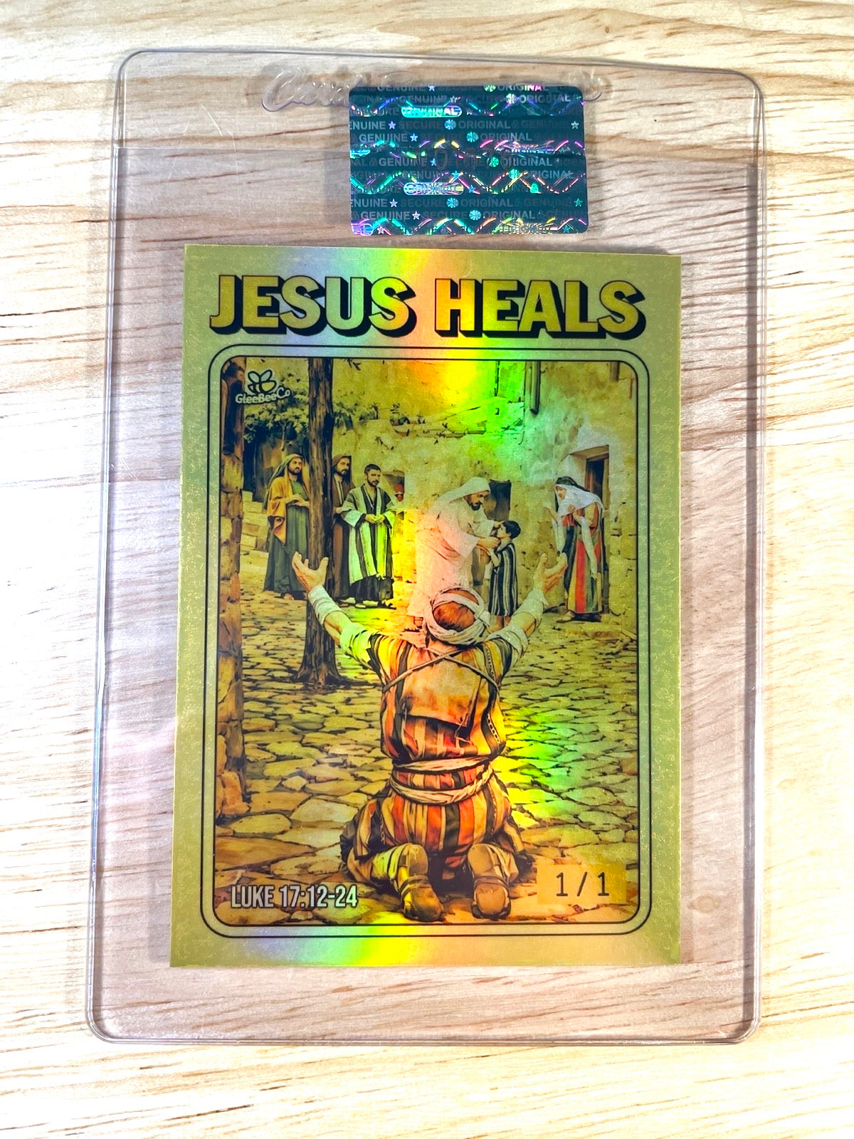 1/1 Jesus Card Heals 2026 GleeBeeCo Hyper Gold - RARE