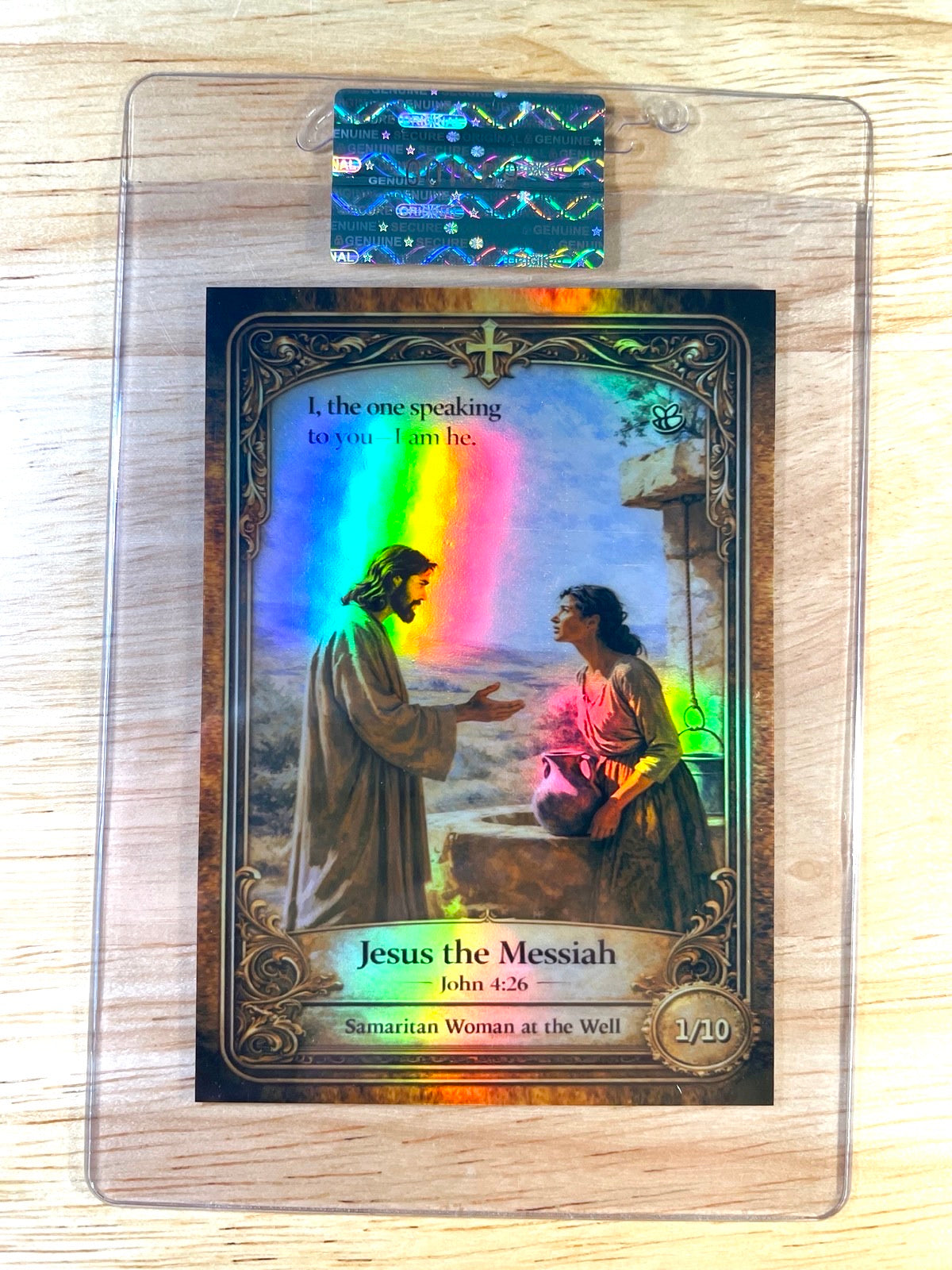 /10 JESUS Card Samaritan Woman at Well 2026 GleeBeeCo Holo Faith