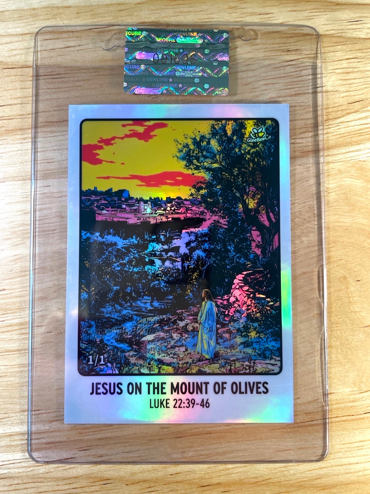 JESUS Card - Mount of Olives 2026 GleeBeeCo Pop Art 1/1