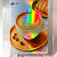 1/1 BITCOIN Card Latte Coffee Watercolor Painting 2026 GleeBeeCo Holo Fun