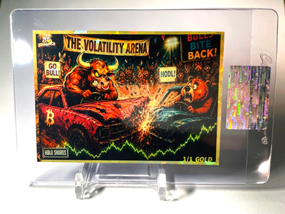 BITCOIN Card Demo Derby Bull:Bear Volatility Arena GleeBeeCo Gold Shards 1/1