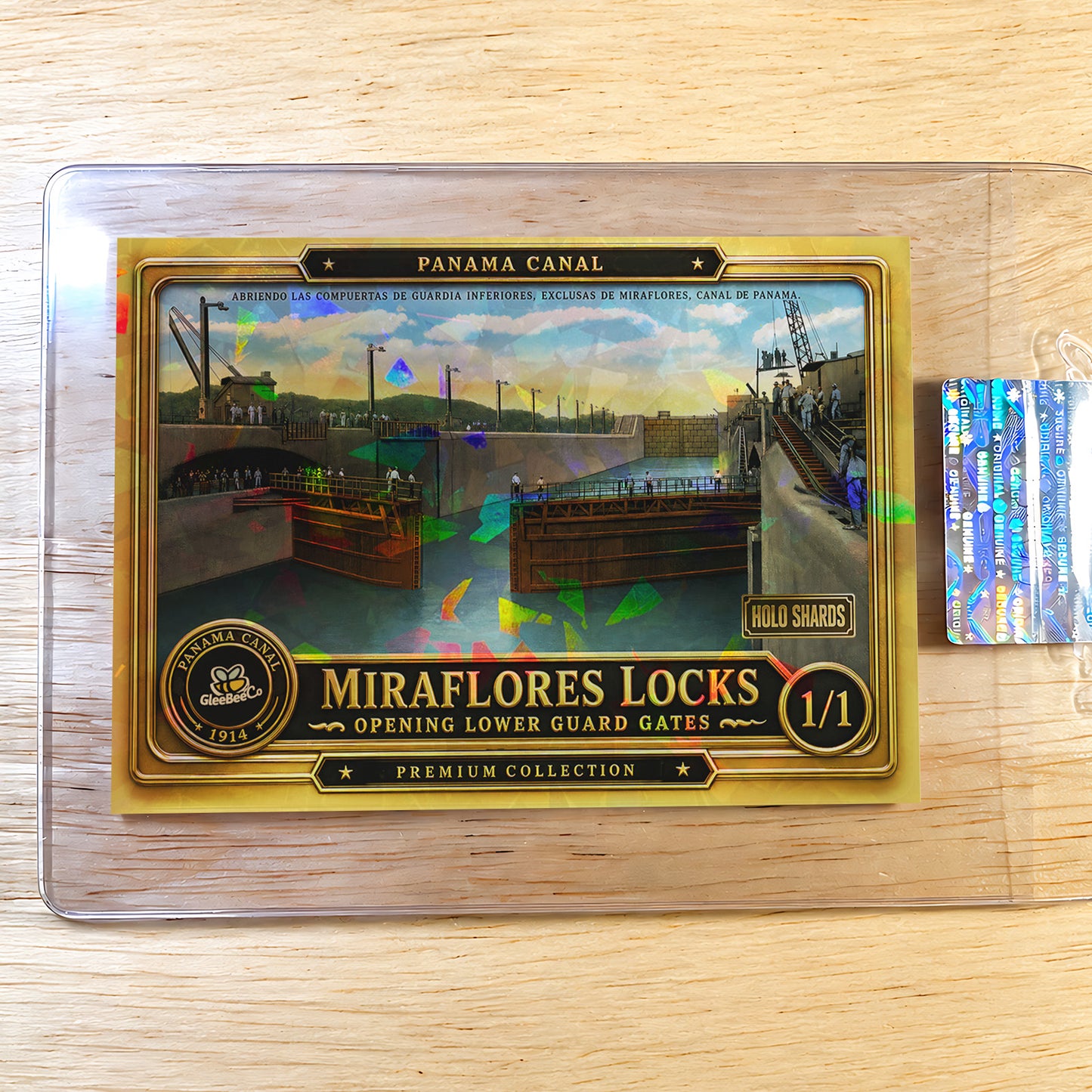 1/1 Panama Canal Card Miraflores Locks Guard Gates 2026 GleeBeeCo Holo Shards