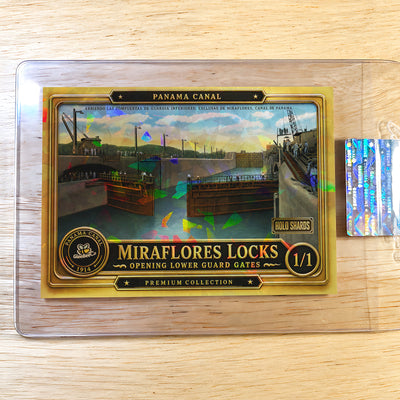 1/1 Panama Canal Card Miraflores Locks Guard Gates 2026 GleeBeeCo Holo Shards