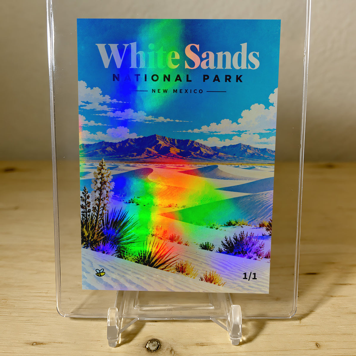 White Sands National Park Trading Card New Mexico 2026 GleeBeeCo Holo 1/1