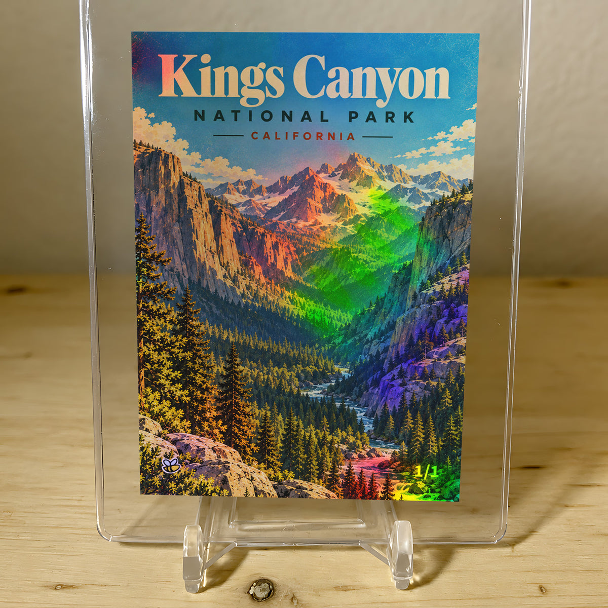 1/1 Kings Canyon National Park Trading Card California 2026 GleeBeeCo Holo