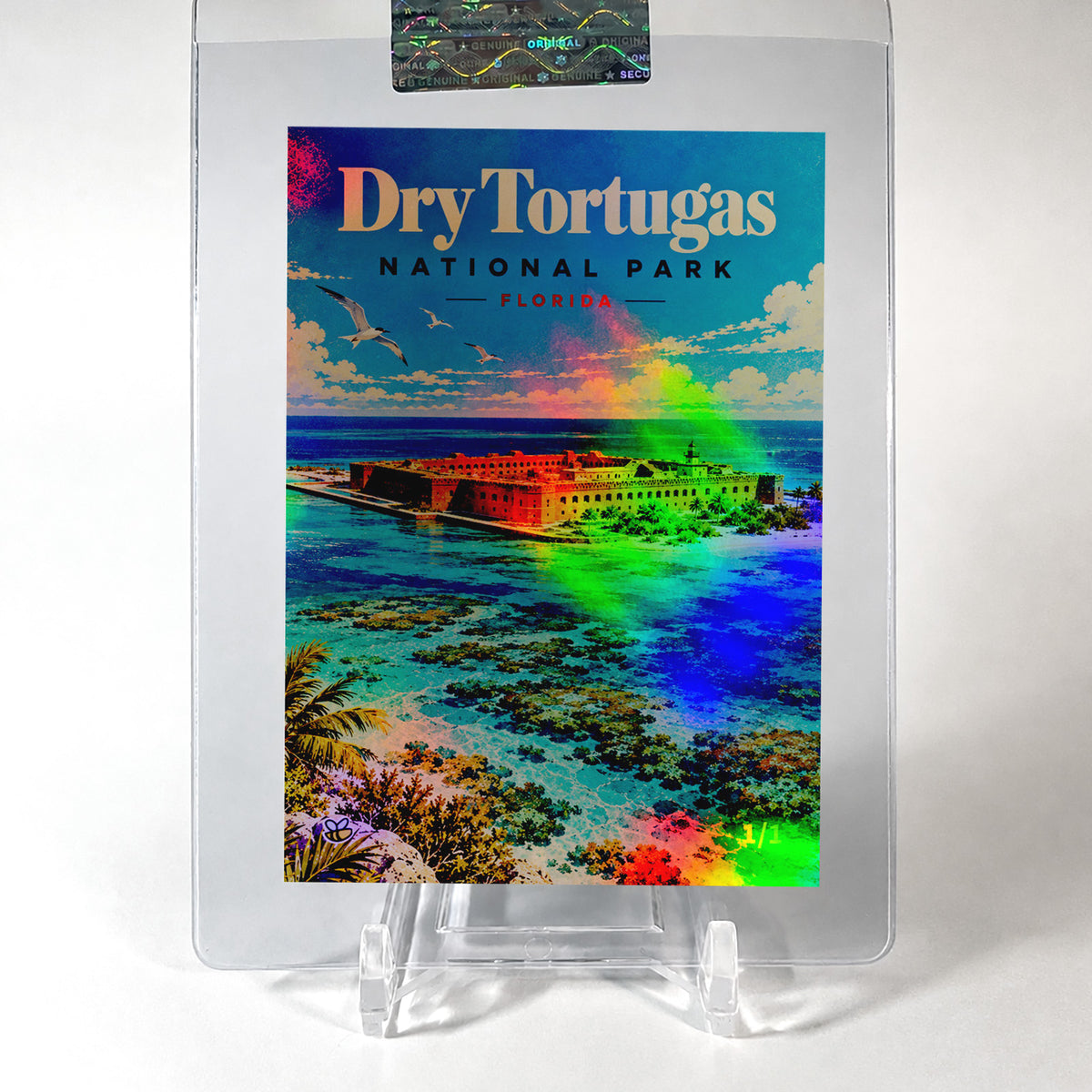 1/1 Dry Tortugas National Park Trading Card Florida 2026 GleeBeeCo Holo