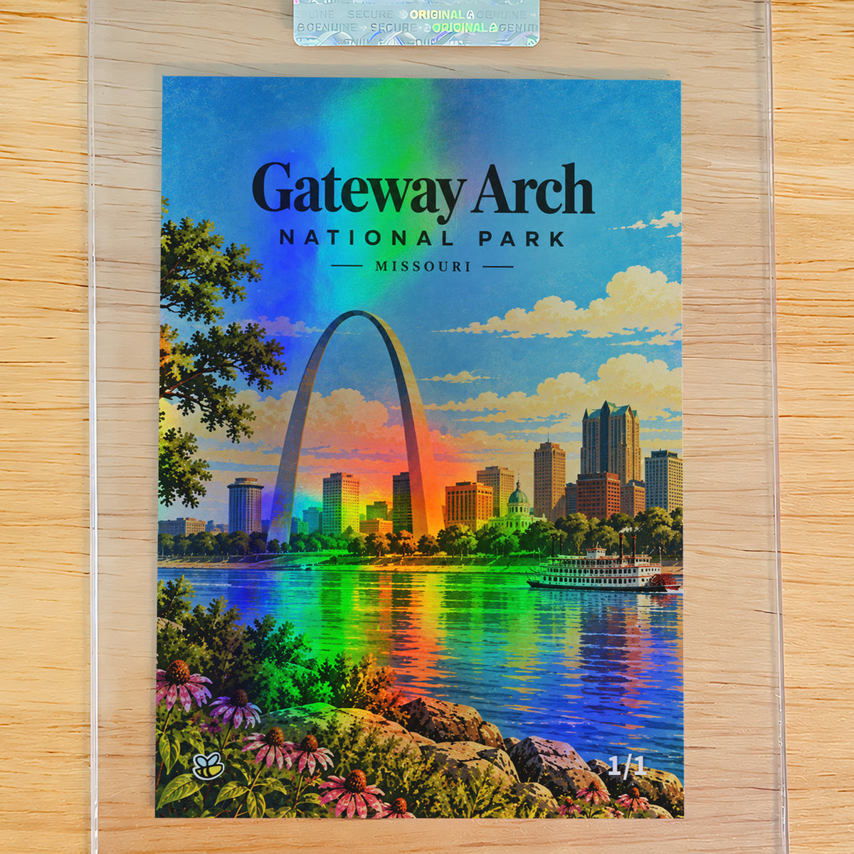 1/1 Gateway Arch National Park Trading Card Missouri 2026 GleeBeeCo Holo