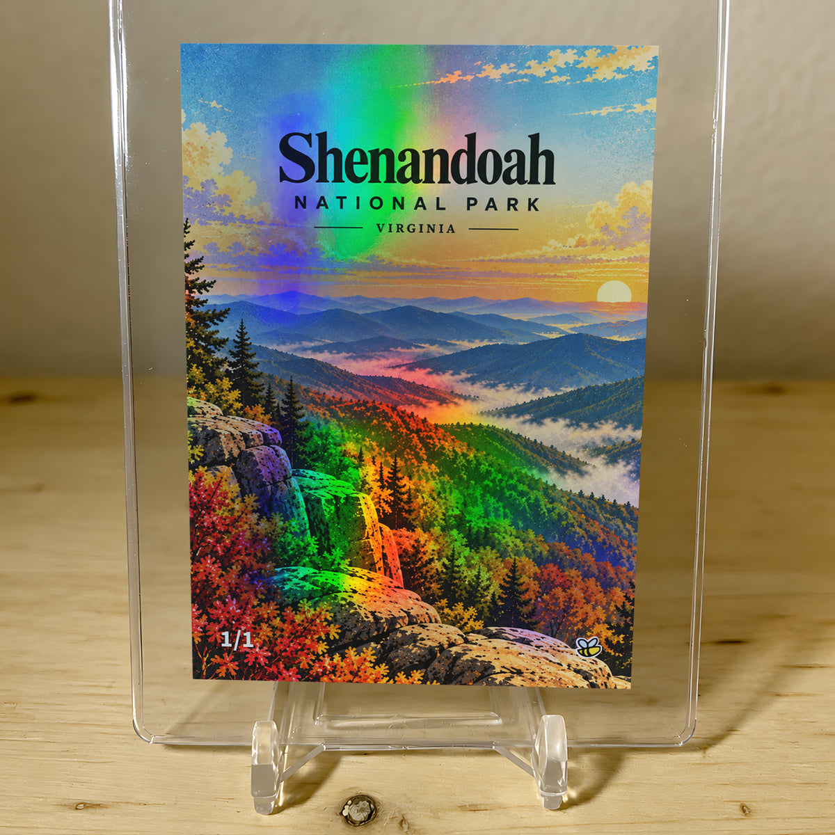 1/1 Shenandoah National Park Trading Card Virginia 2026 GleeBeeCo Holo