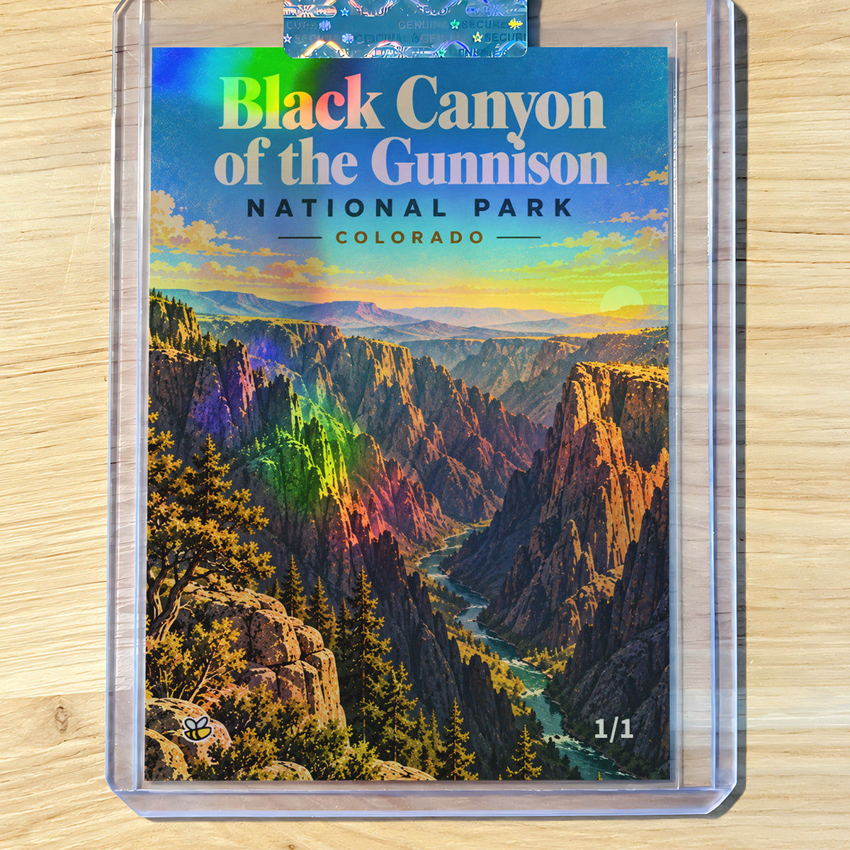 Black Canyon of the Gunnison Trading Card National Park 2026 GleeBeeCo Holo 1/1