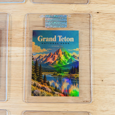 Grand Teton National Park Trading Card Wyoming 2026 GleeBeeCo Holo 1/1