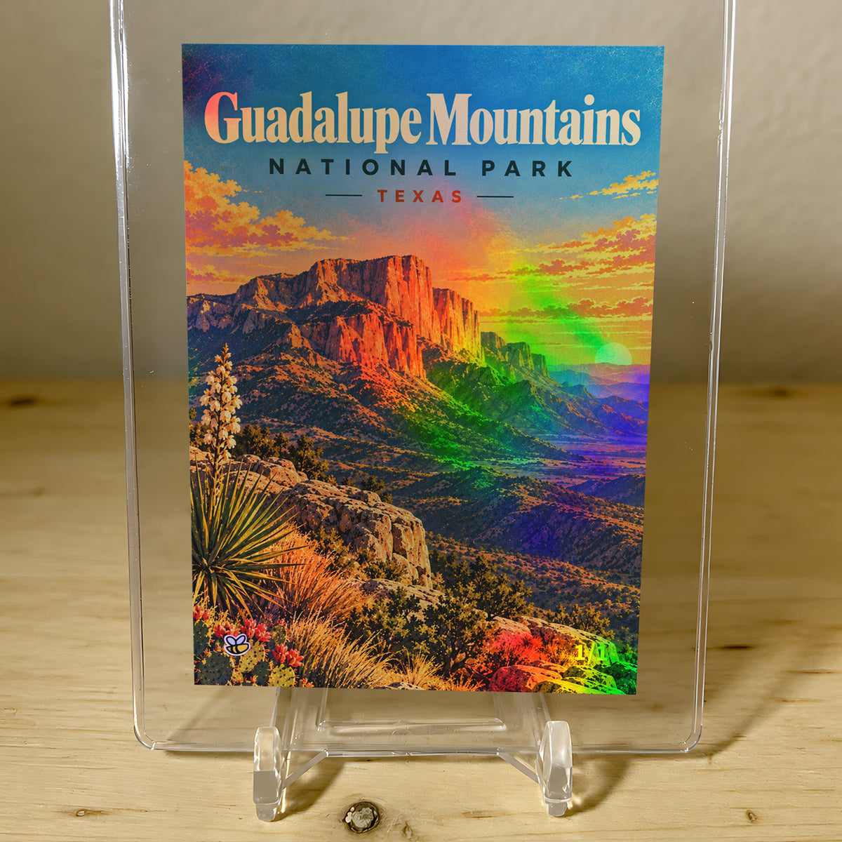 Guadalupe Mountains Trading Card National Park 2026 GleeBeeCo Holo 1/1