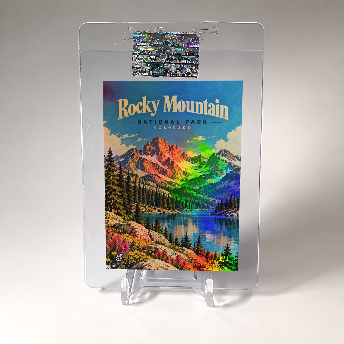 Rocky Mountain National Park Trading Card Colorado 2026 GleeBeeCo Holo 1/1