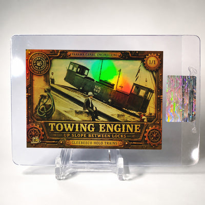Panama Canal Card Towing Engine Railway Train 2026 GleeBeeCo Holo GOLD 1/1