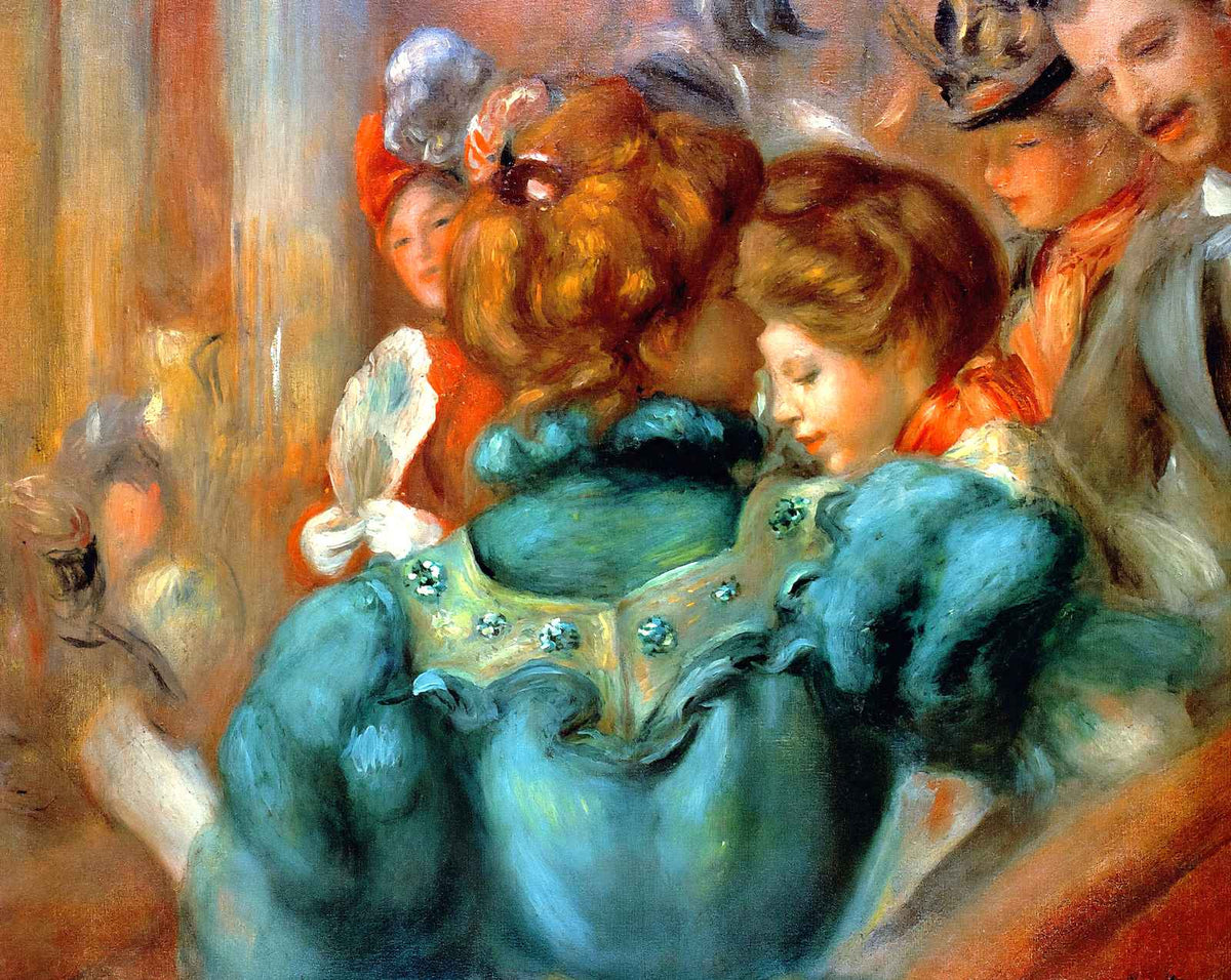 A Box in the Theater Des Varietes art print by Pierre-Auguste Renoir (1898)