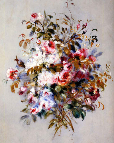 A Bouquet of Roses painting print by Pierre-Auguste Renoir (1879)