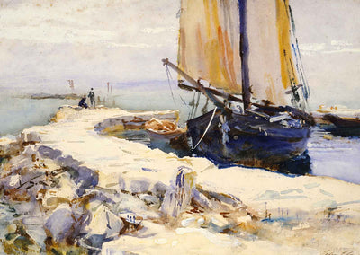 Above Lake Garda at San Vigilio Art Print 1913 by John Singer Sargent (6 Sizes)