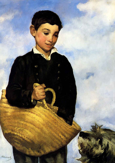 A Boy with a Dog 1861 Painting by Edouard Manet Art Print (6 Sizes)
