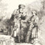 Abraham and Isaac Art Print 1645 Drawing by Rembrandt (6 Sizes) - Acid Free