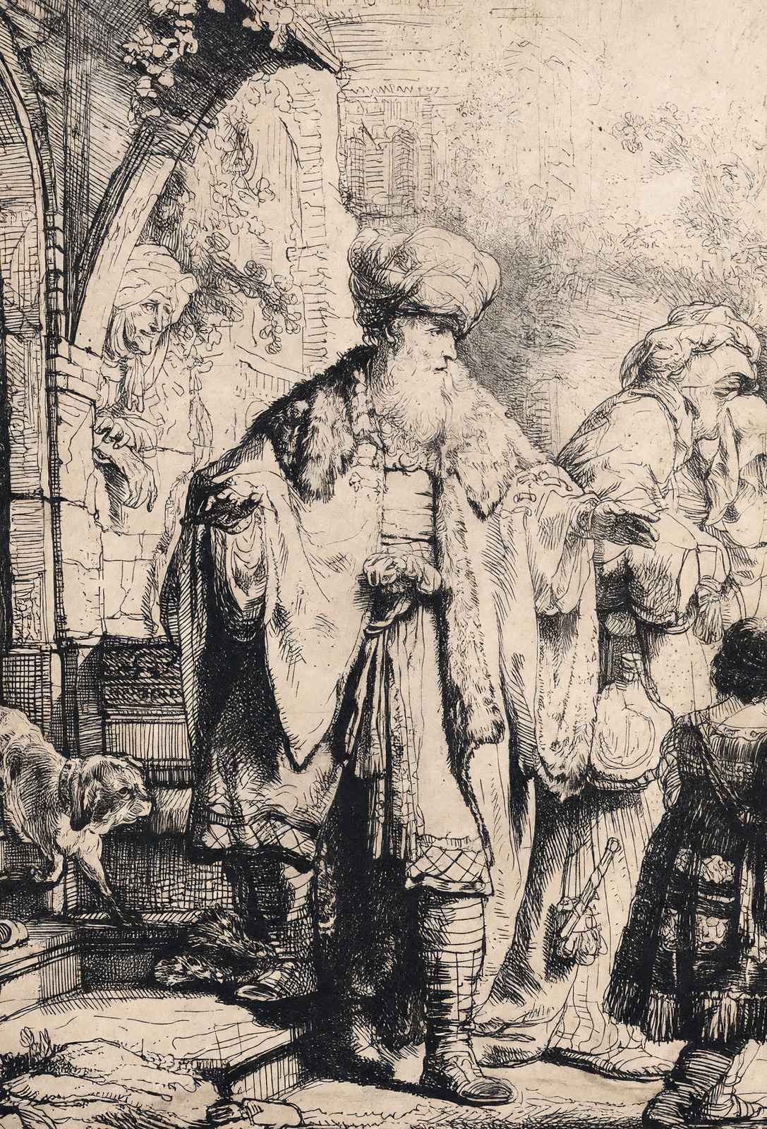 Abraham Dismissing Hagar Fine Art Print 1637 Painting by Rembrandt (6 Sizes)