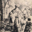 Abraham Dismissing Hagar painting by Rembrandt (1637)