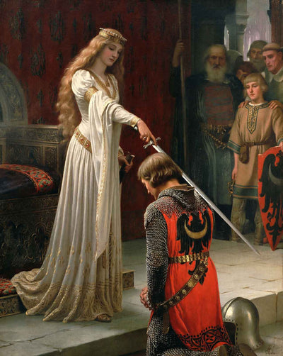 Accolade painting by Edmund Blair Leighton
