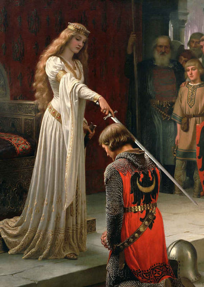 Accolade Painting by Edmund Blair Leighton Art Print (6 Sizes) - Archival Paper